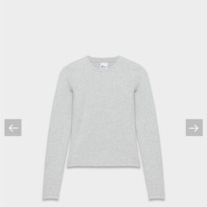 Aritzia Gray Long Sleeve Tee